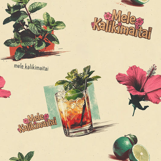 Mele Kalikimaitai Tropical Cocktail Button-Down Shirt – All Over Print Island Holiday Aloha Top