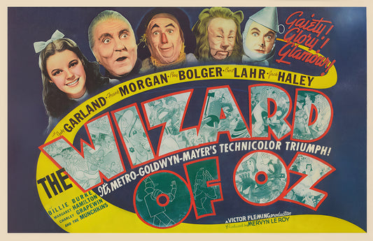 Fantasy movie poster print, vintage film wall art, retro cinema decor, horizontal