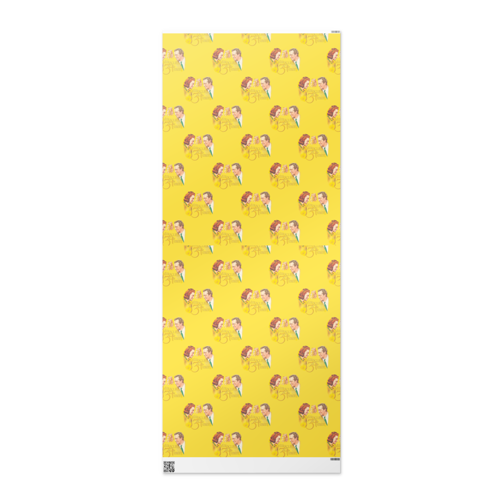 “Miracle on 34th Street” Vintage Wrapping Paper – Classic Christmas Movie Gift Wrap, Retro Holiday Pattern