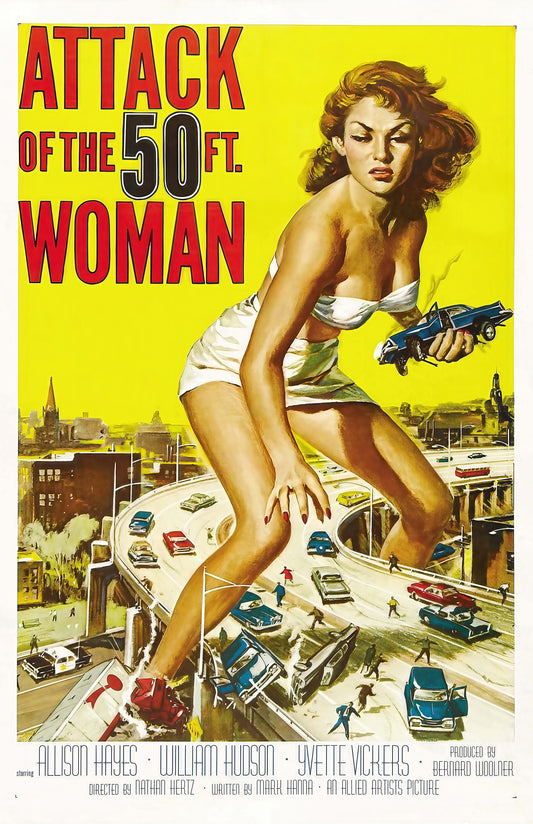 Attack of the 50 Ft. Woman – Classic 1958 Sci-Fi Movie Poster Art Print