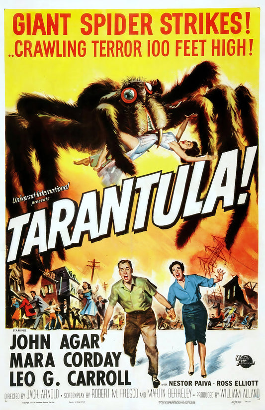 Tarantula 1955 Movie Poster • Giant Spider Classic Sci-Fi Horror Print • Vintage Creature Feature Wall Art