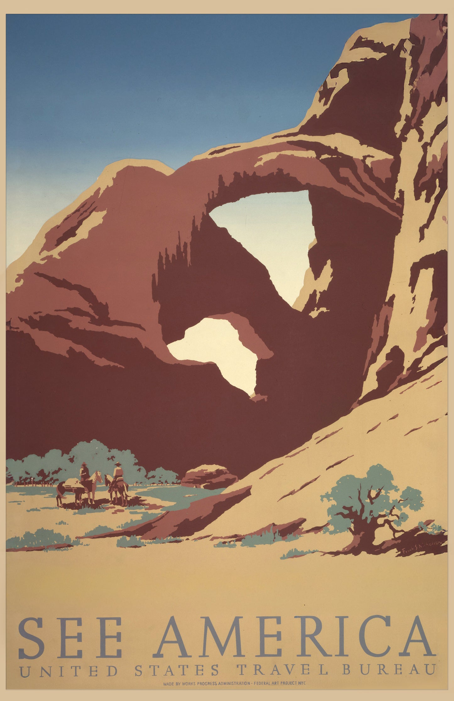 See America – United States Travel Bureau WPA Poster