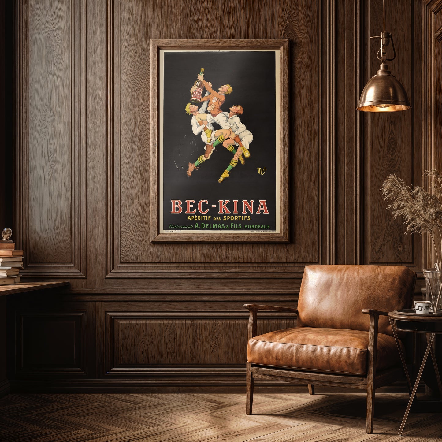 Bec-Kina Vintage Poster – Apéritif des Sportifs French Advertising Art Print
