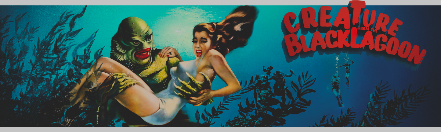 Creature from the Black Lagoon Enamel Mug• Vintage 1950s Horror Wall Art • Classic Monster Film Art