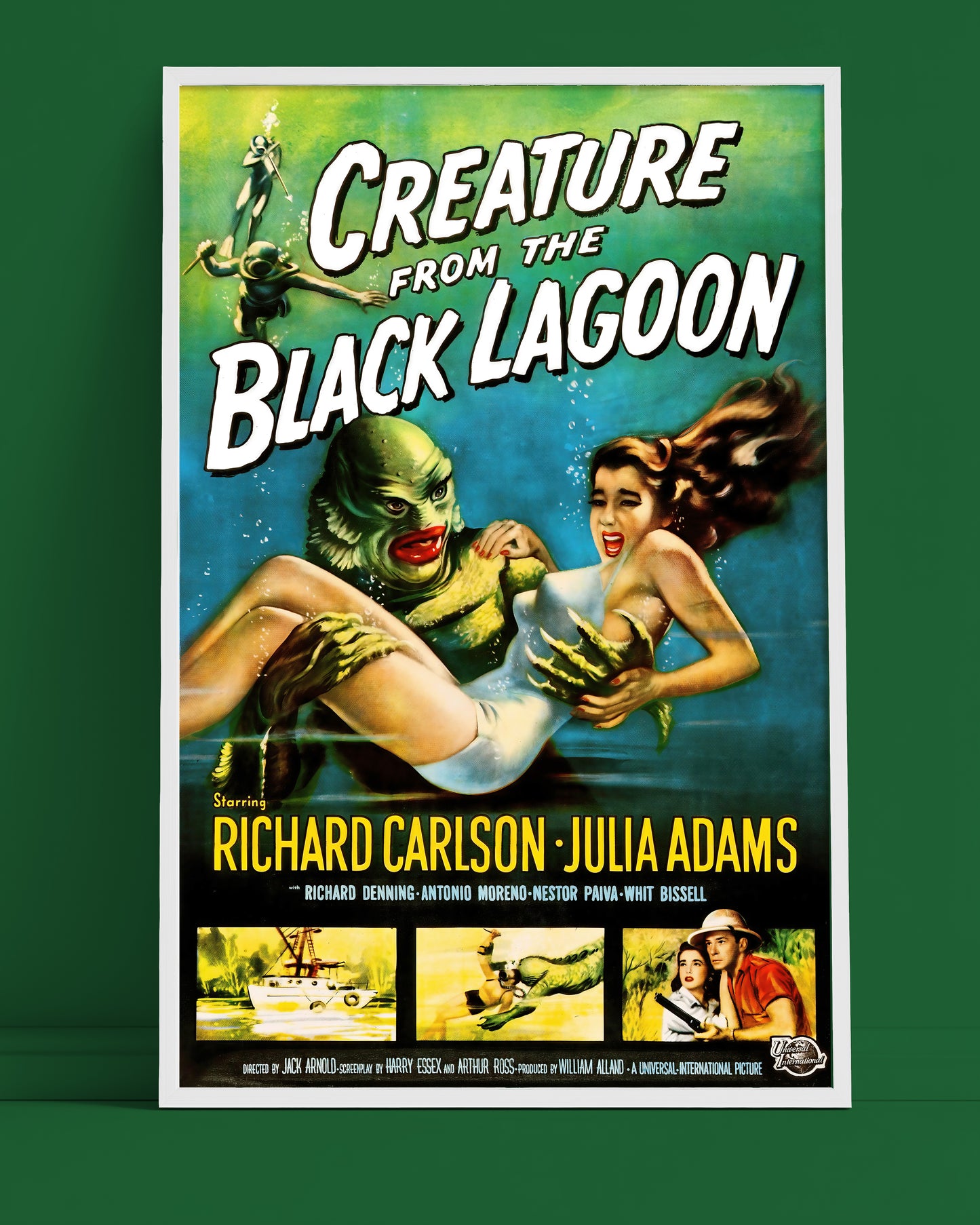 Creature from the Black Lagoon Movie Poster • Vintage 1950s Horror Wall Art • Classic Monster Film Print