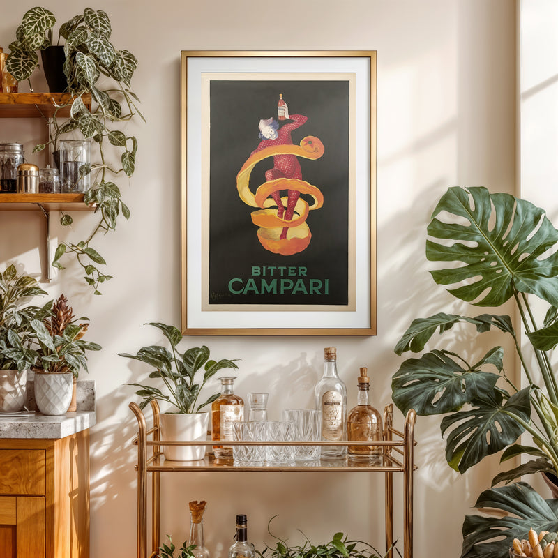 Bitter Campari Vintage Poster – Iconic Italian Aperitivo Advertising Art Print