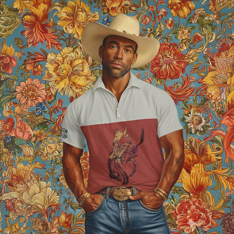 Pendleton Round-Up Shirt • Vintage Rodeo Cowboy Polo • Western Let ’Er Buck Graphic Tee