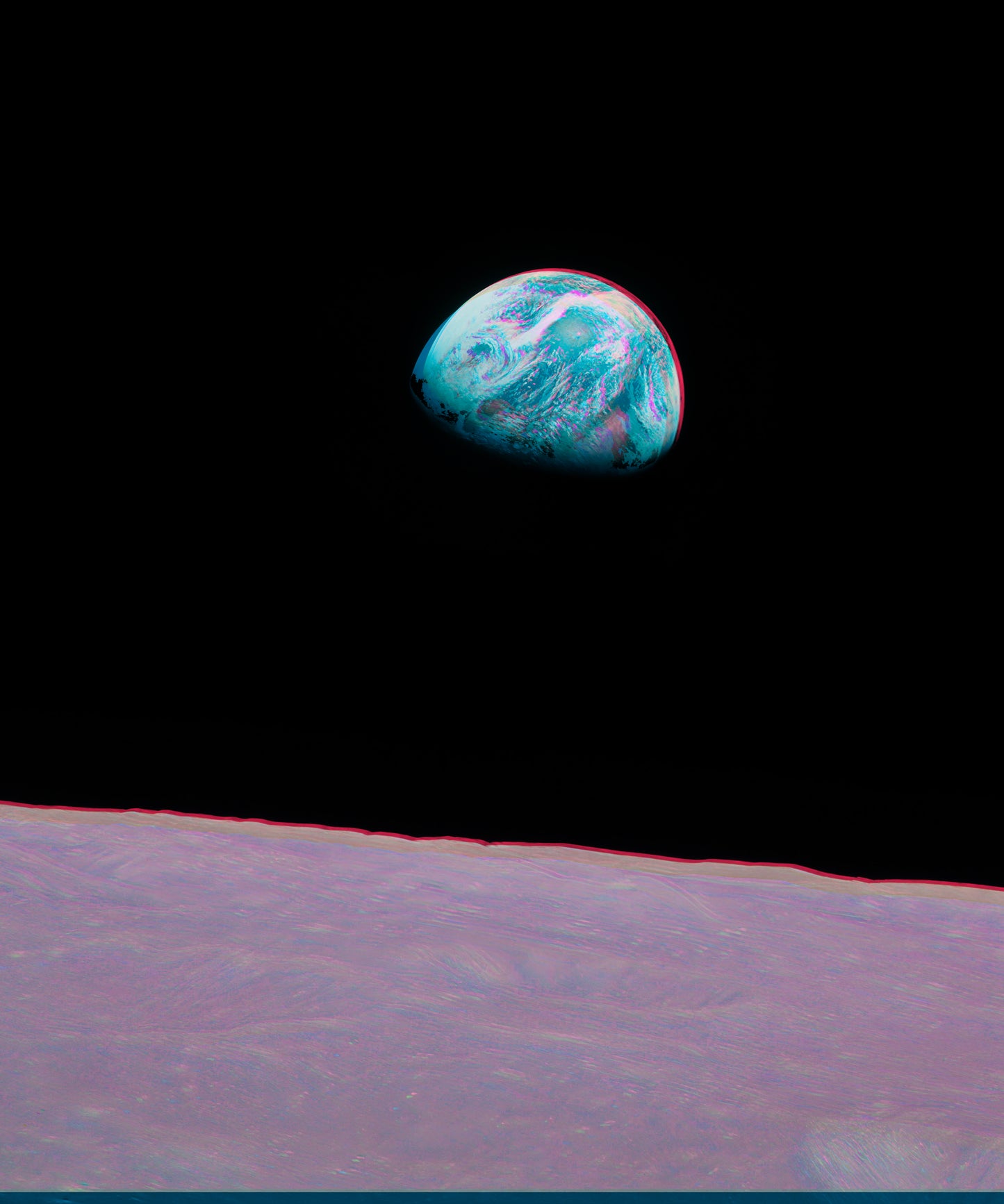 Earth Rise 3D effect