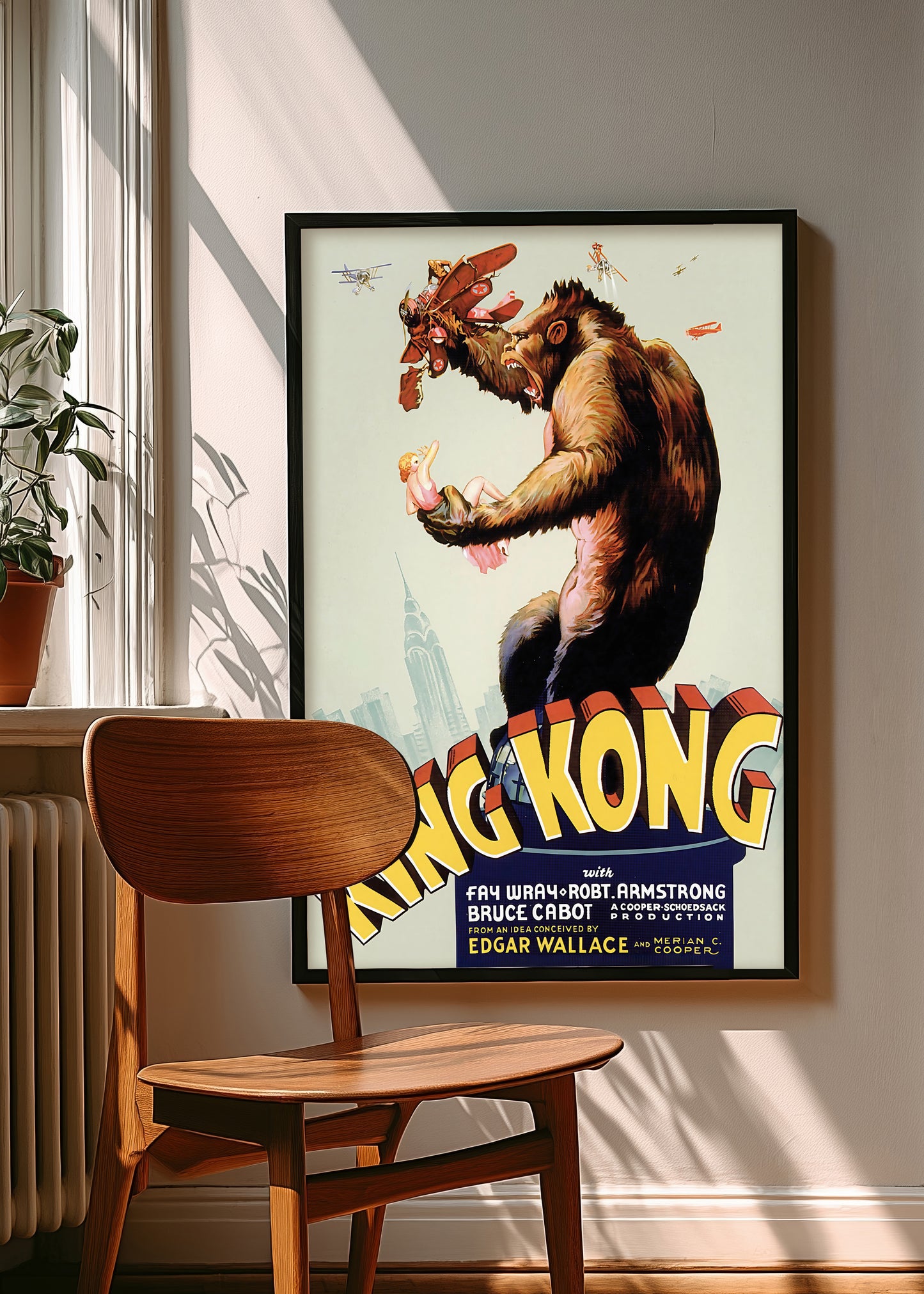Vintage King Kong Poster • Classic Monster Movie Print • Retro 1933 Film Wall Art • Vintage 1930s Horror Wall Art • Retro Wall Art Gift