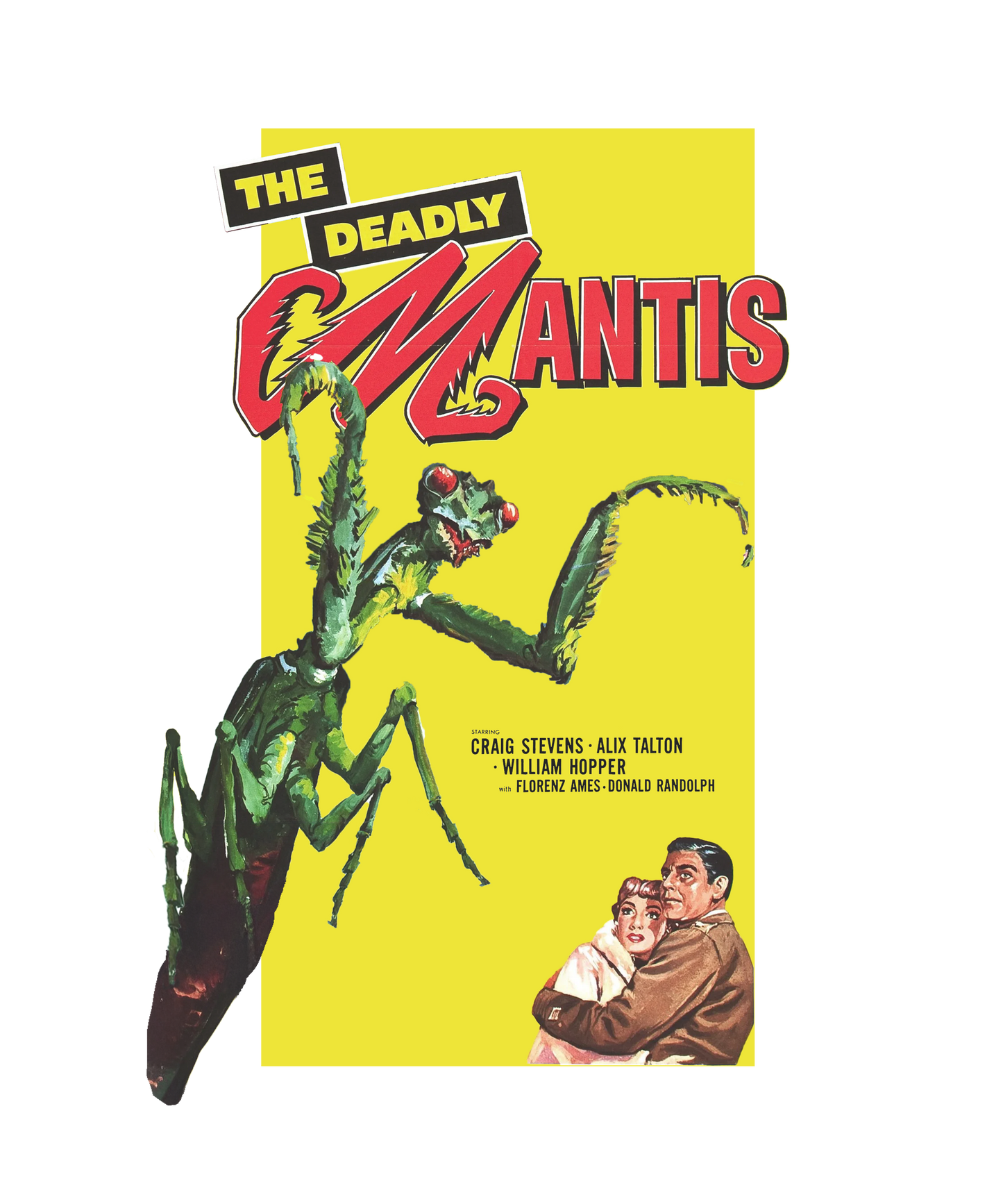 Vintage The Deadly Mantis Movie Poster T-Shirt • Classic Creature Feature Tee • Retro Horror Shirt