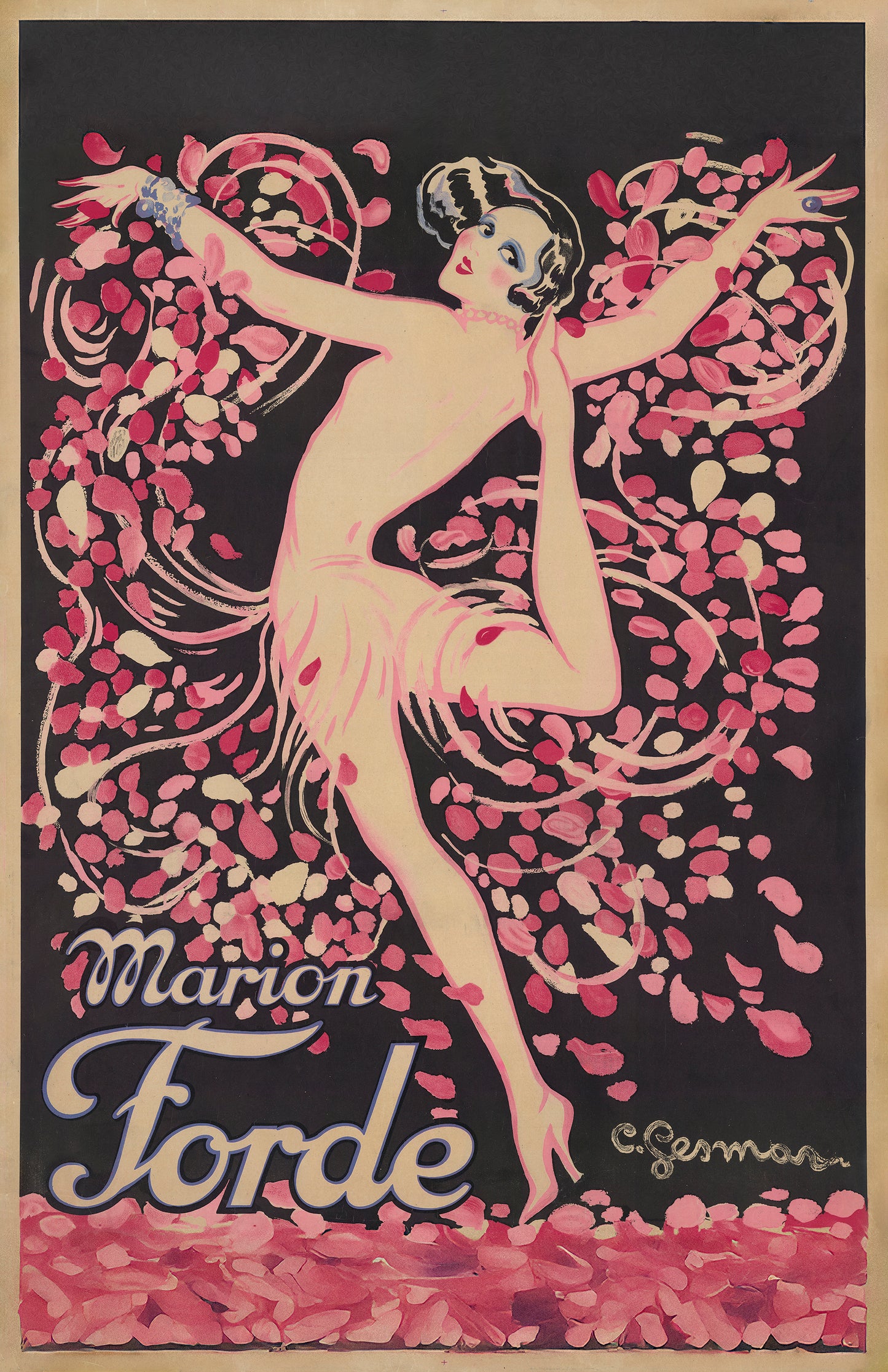 Marion Forde Vintage Art Deco Dancer Poster – 11×17 Reproduction Print