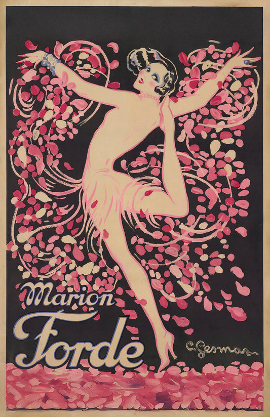 Marion Forde Vintage Art Deco Dancer Poster – 11×17 Reproduction Print