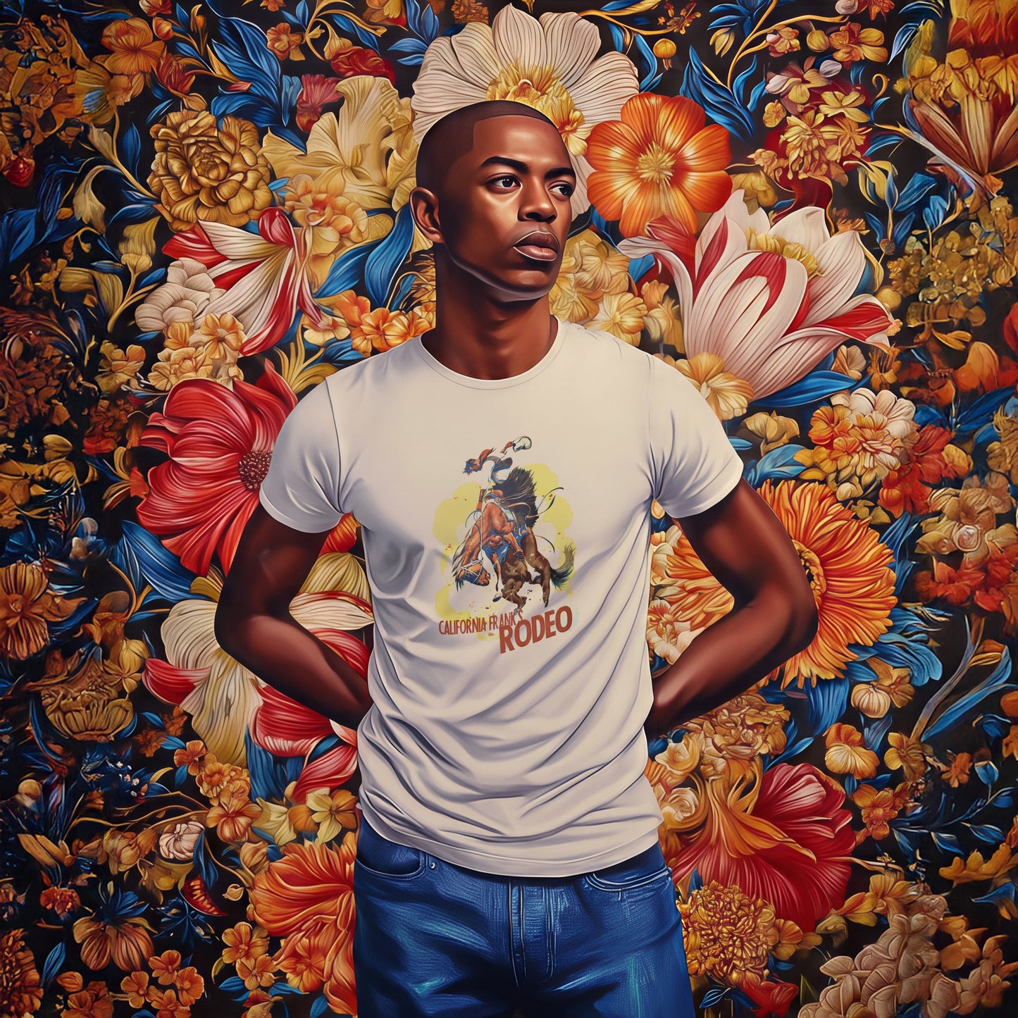 California Frank’s Rodeo T-Shirt • Vintage Western Cowboy Shirt • Retro Rodeo Graphic Tee • Rustic Americana Style Top