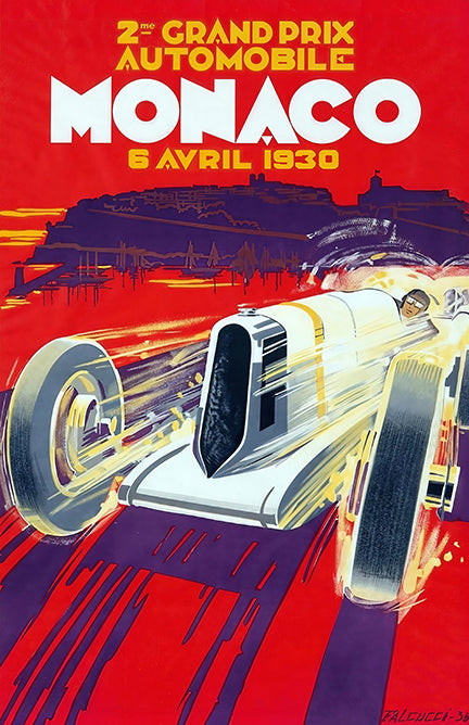 Monaco Grand Prix 1930 Poster • Vintage Racing Wall Art • Classic Motorsport Print