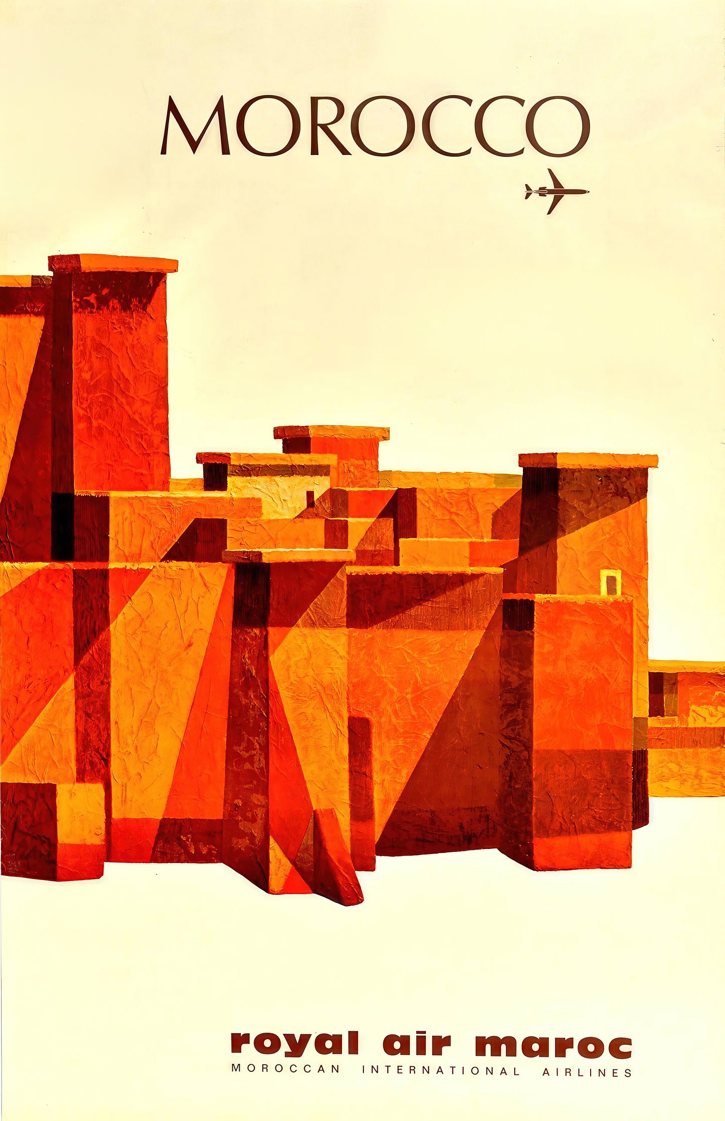 Morocco – Royal Air Maroc Vintage Airline Poster