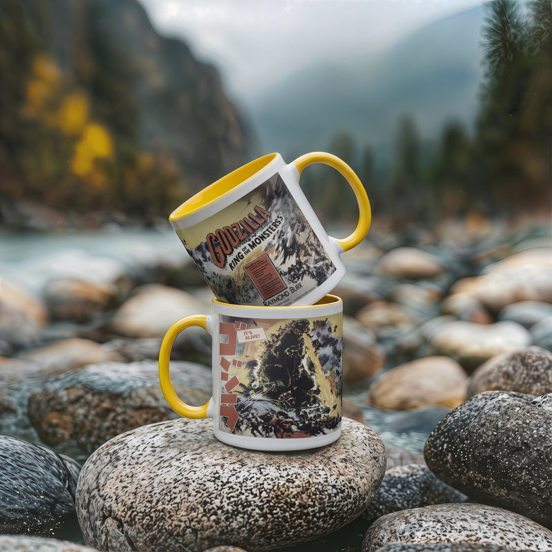 Godzilla Ceramic Mug – King of the Monsters Vintage Movie Art Coffee Cup 11oz