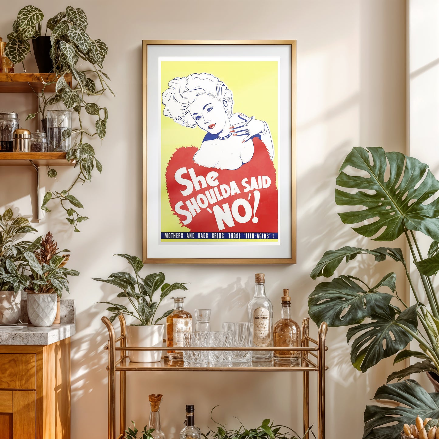 “She Shoulda Said No!” Vintage Exploitation Movie Poster – Retro 11×17 Art Print