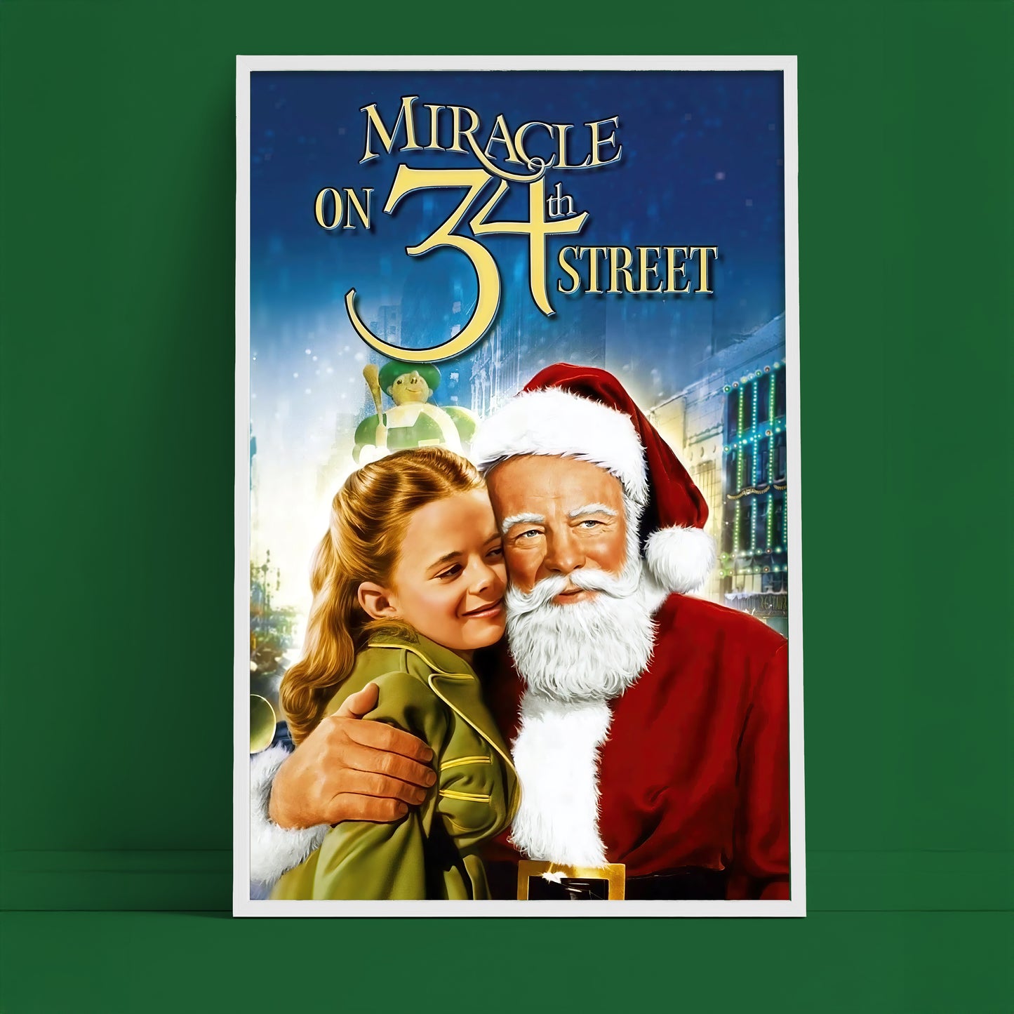 Miracle on 34th Street Poster • Classic Christmas Movie Print • Vintage Holiday Wall Art