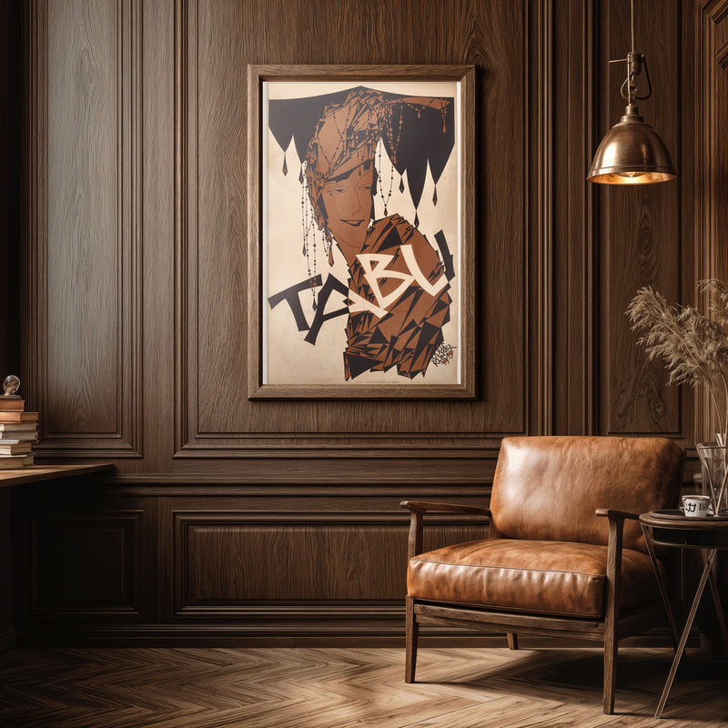 TABU 1919 Art Deco Poster – Julius Klinger Geometric Expressionist Print