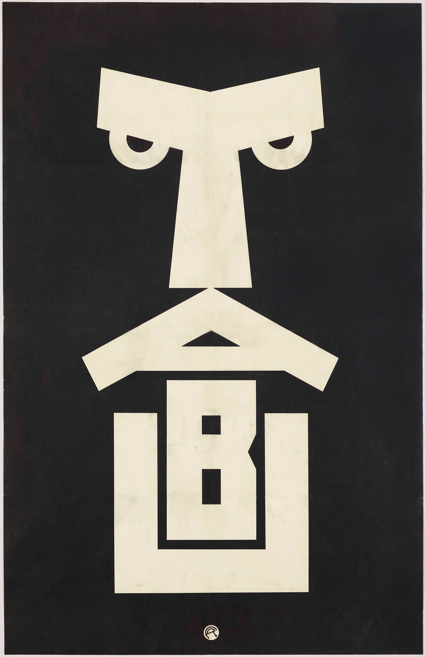 TABU Minimalist Mid-Century Poster – Bold Geometric 11×17 Wall Art