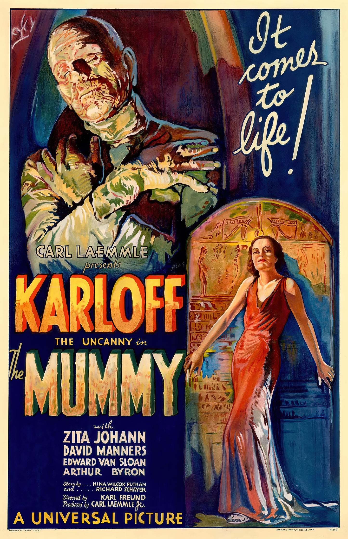 The Mummy 1932 Movie Poster Print • Vintage Horror Wall Art • Classic Monster Film Decor