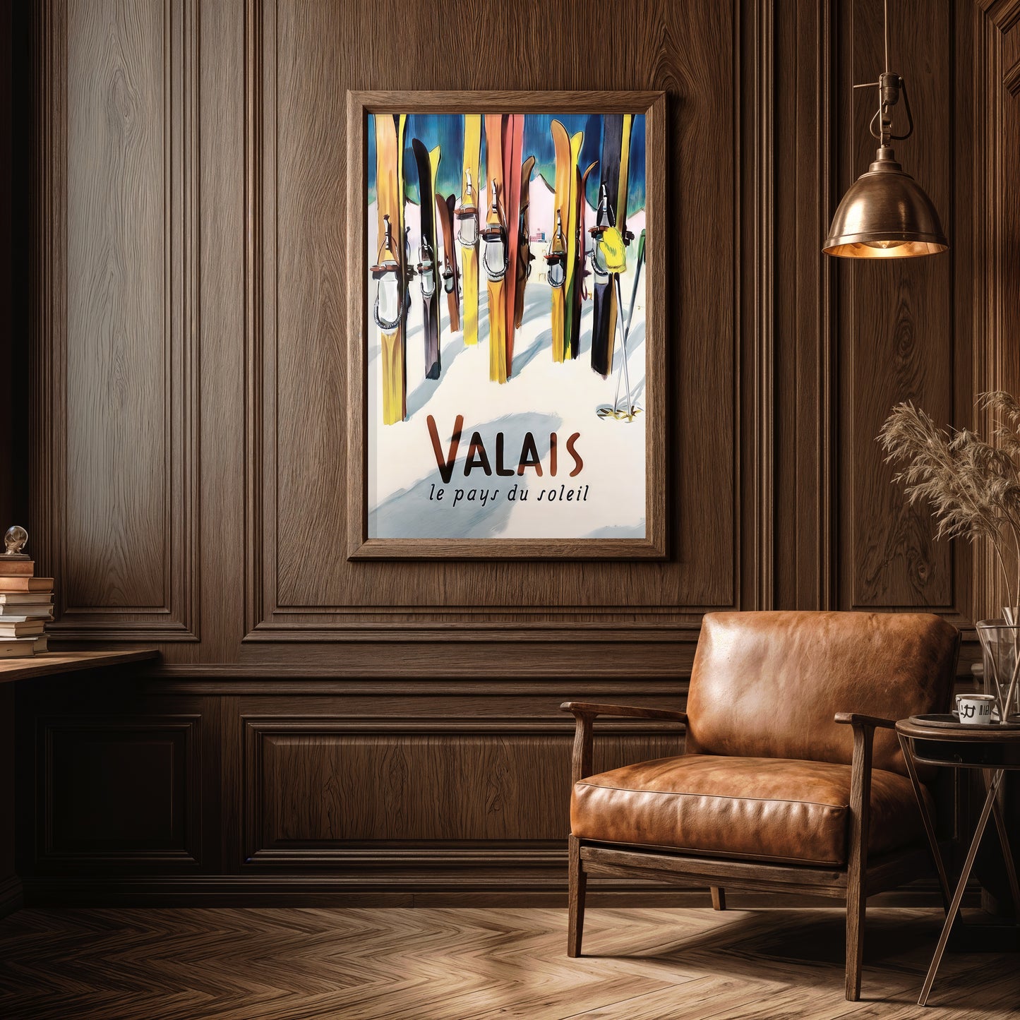 Valais – Le Pays du Soleil Vintage Ski Poster