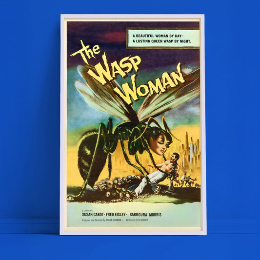 The Wasp Woman Vintage Horror Poster • 1959 Sci-Fi Monster Movie Wall Art • Retro Creature Feature Print