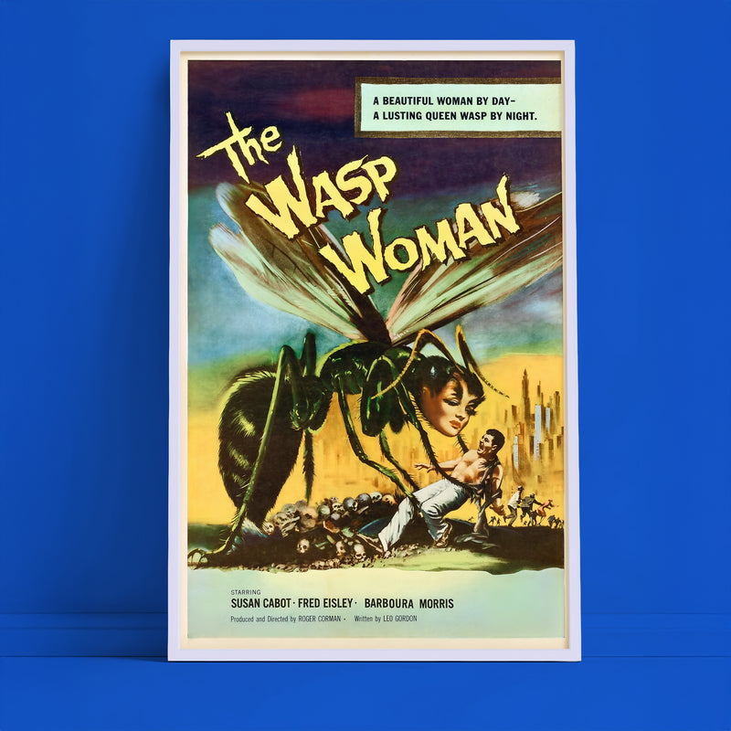 The Wasp Woman Vintage Horror Poster • 1959 Sci-Fi Monster Movie Wall Art • Retro Creature Feature Print