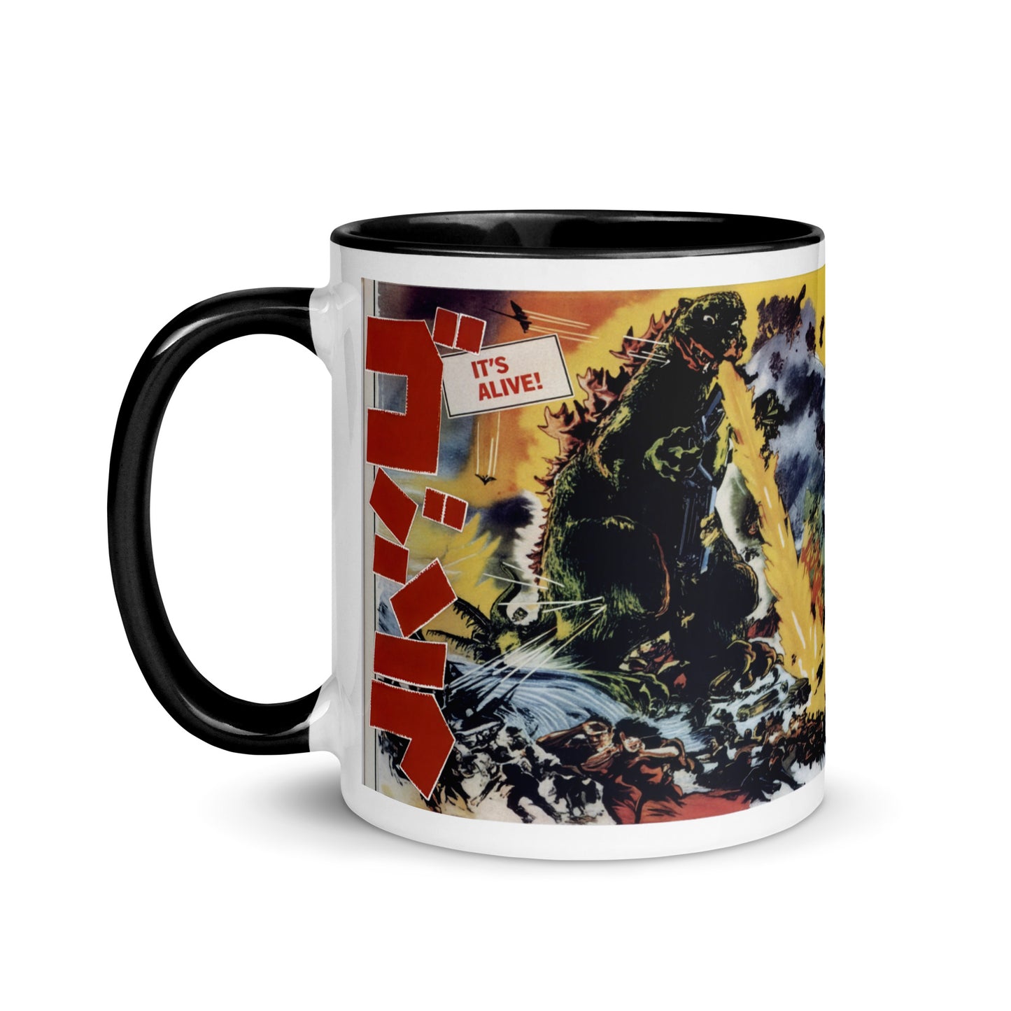 Godzilla Ceramic Mug – King of the Monsters Vintage Movie Art Coffee Cup 11oz