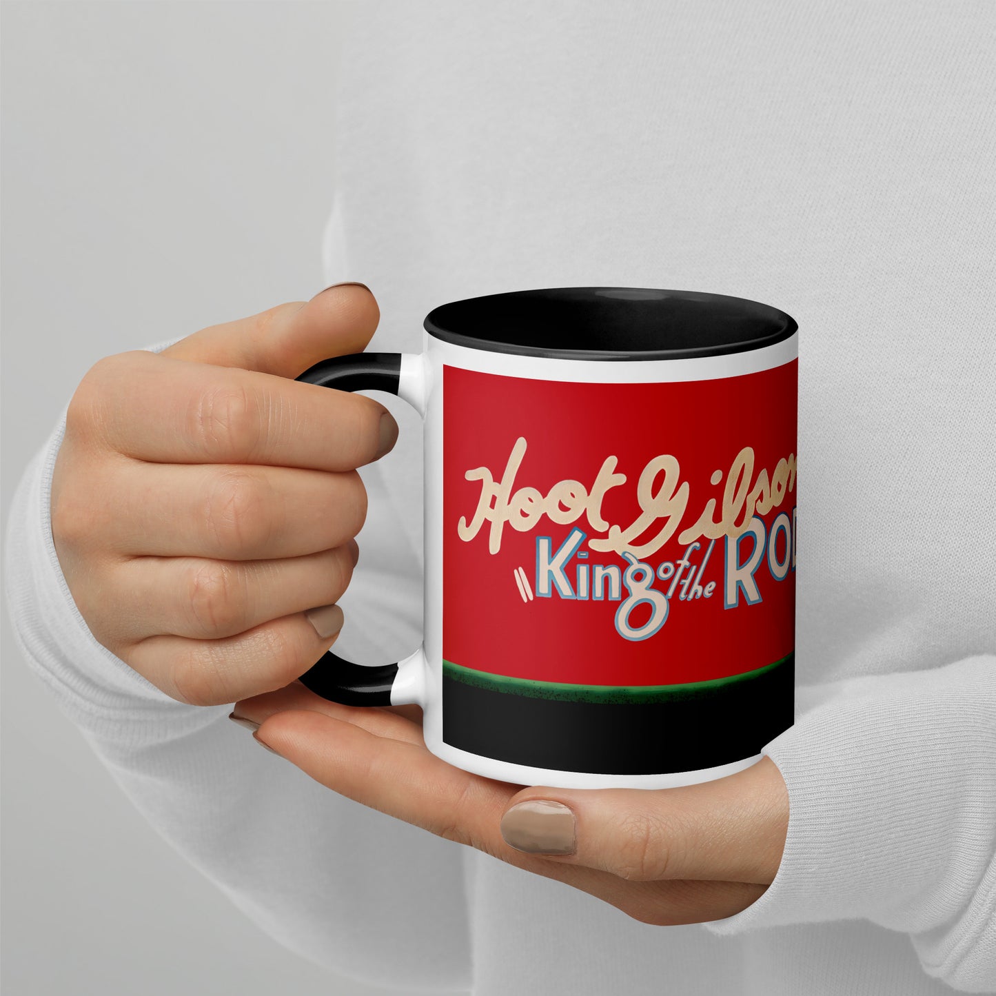 King of the Rodeo Porcelain Mug – Vintage Western Cowboy Coffee Cup