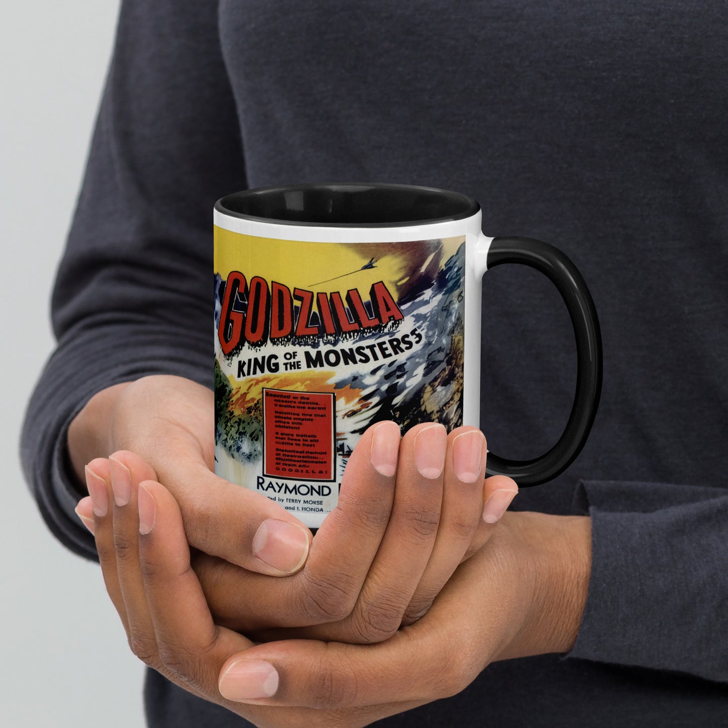 Godzilla Ceramic Mug – King of the Monsters Vintage Movie Art Coffee Cup 11oz