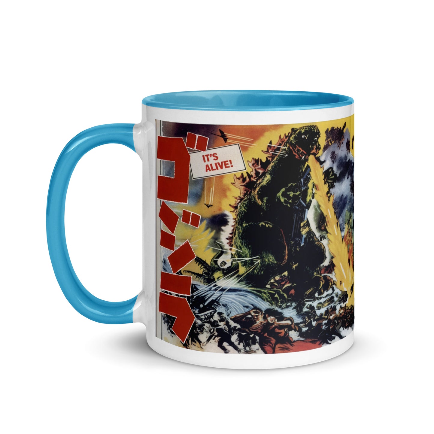 Godzilla Ceramic Mug – King of the Monsters Vintage Movie Art Coffee Cup 11oz