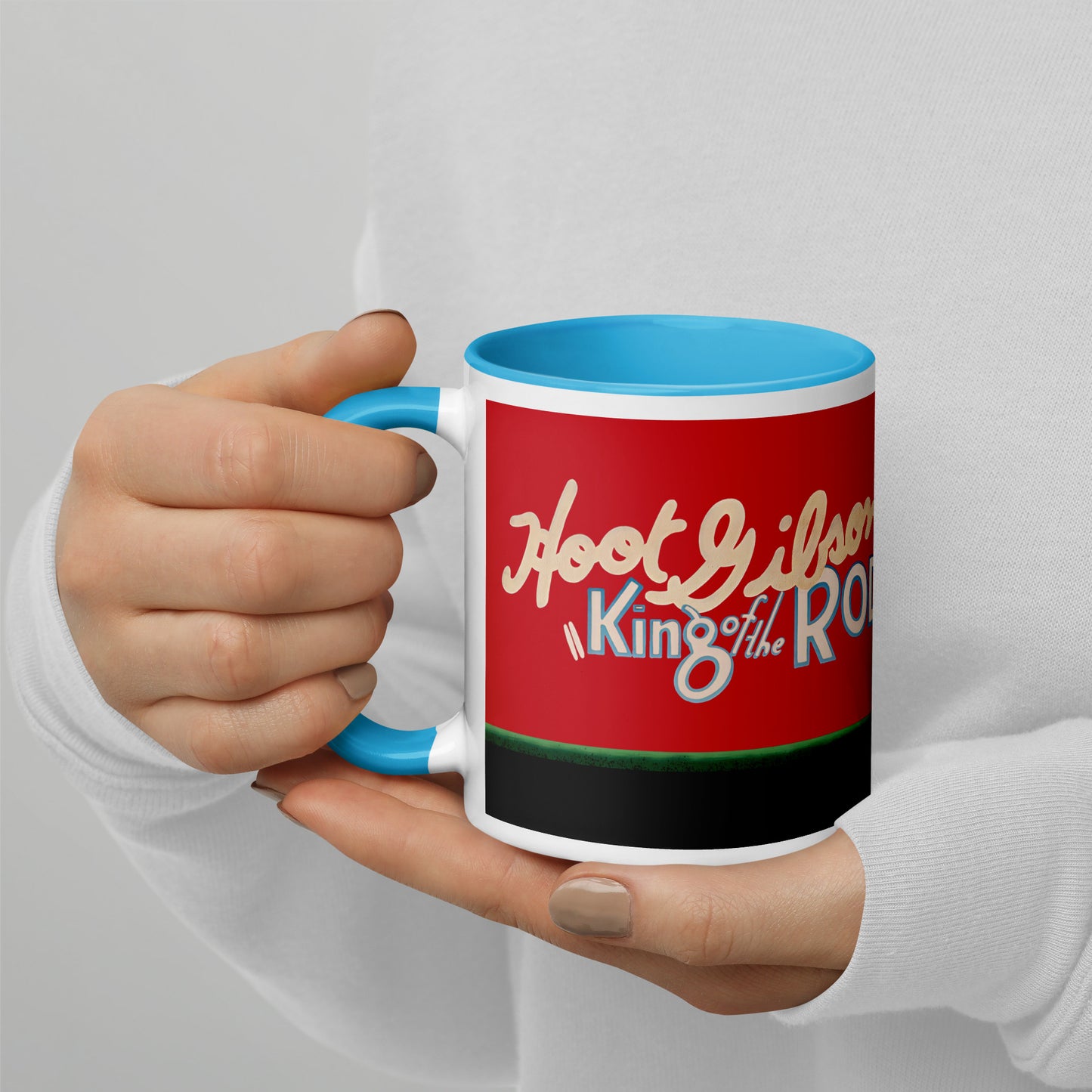 King of the Rodeo Porcelain Mug – Vintage Western Cowboy Coffee Cup