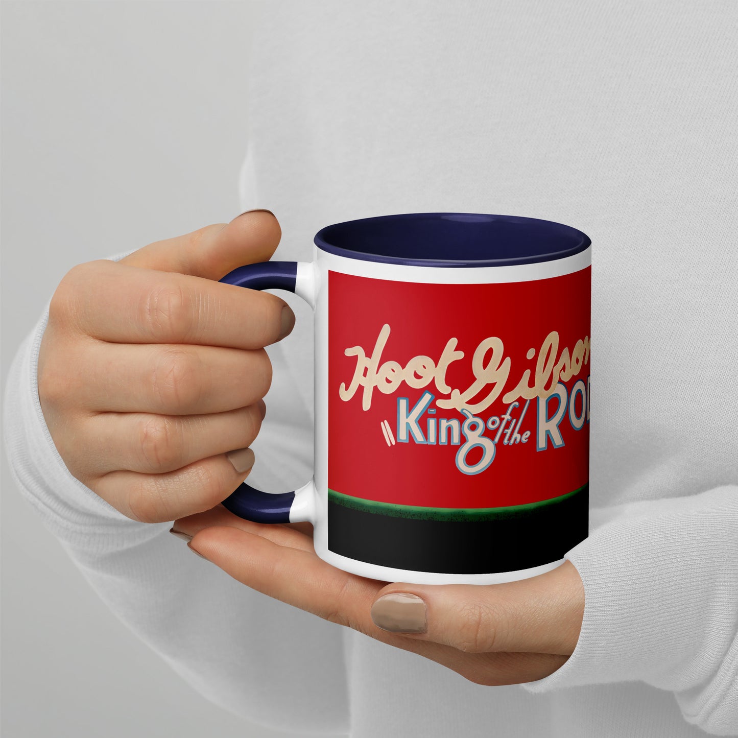 King of the Rodeo Porcelain Mug – Vintage Western Cowboy Coffee Cup