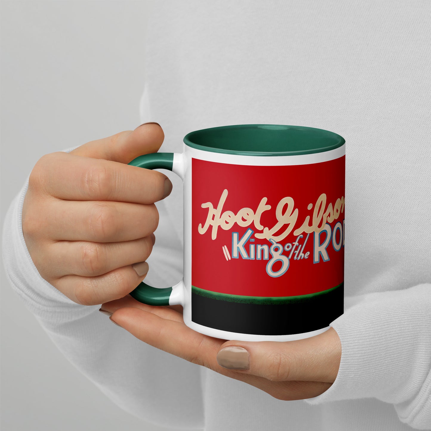 King of the Rodeo Porcelain Mug – Vintage Western Cowboy Coffee Cup