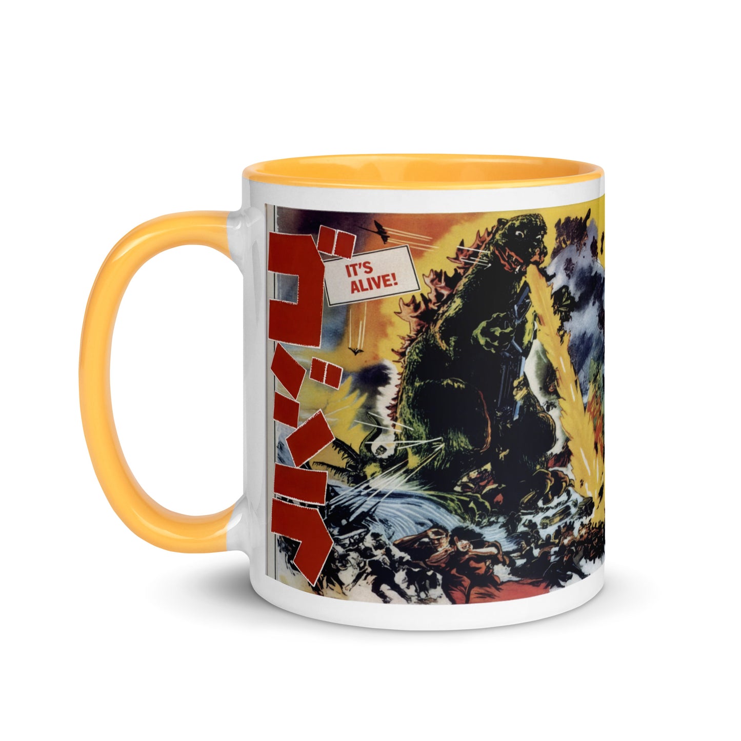 Godzilla Ceramic Mug – King of the Monsters Vintage Movie Art Coffee Cup 11oz