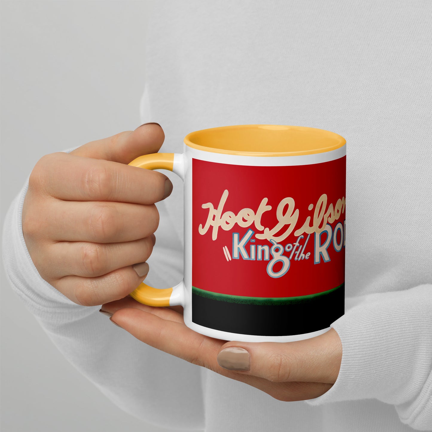 King of the Rodeo Porcelain Mug – Vintage Western Cowboy Coffee Cup