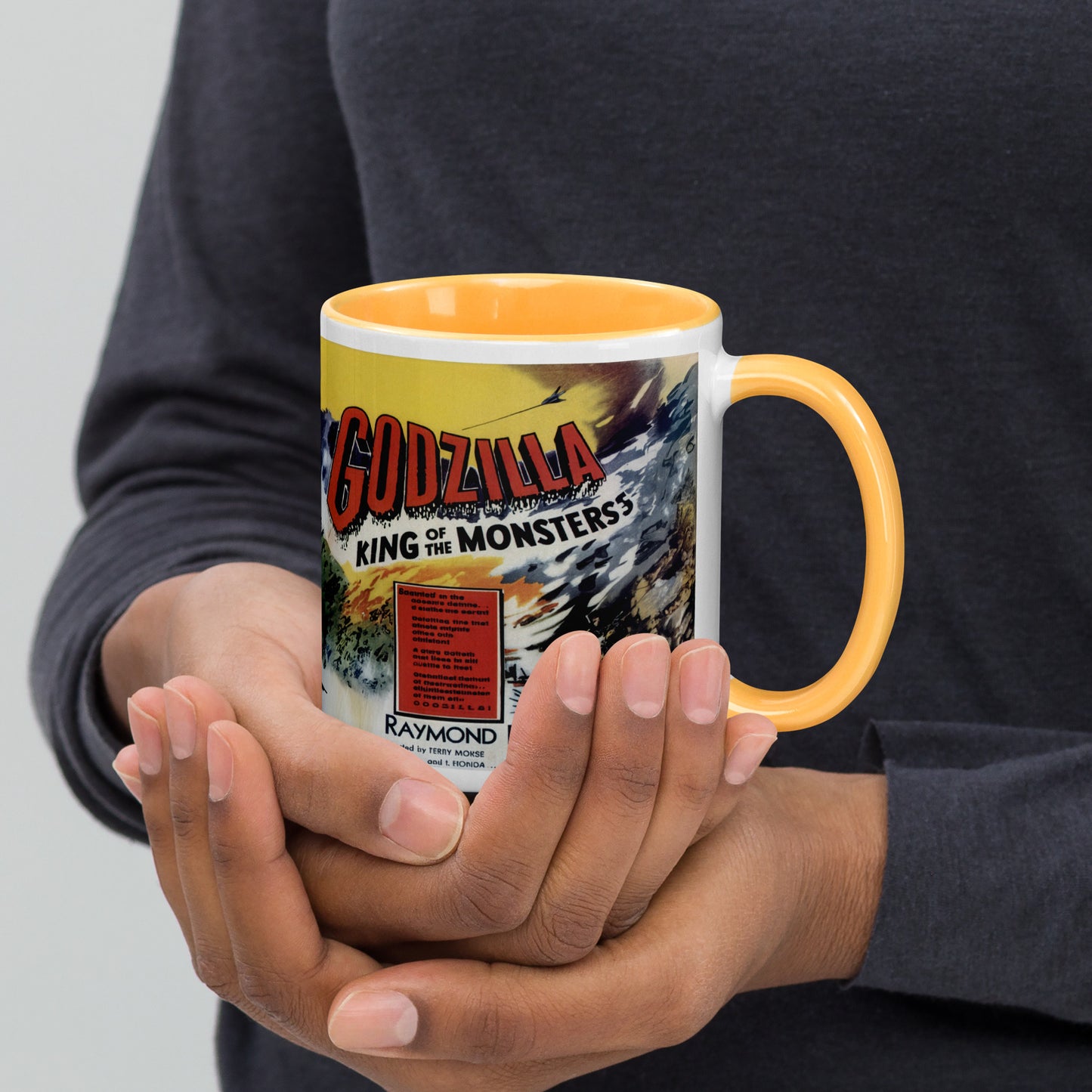 Godzilla Ceramic Mug – King of the Monsters Vintage Movie Art Coffee Cup 11oz