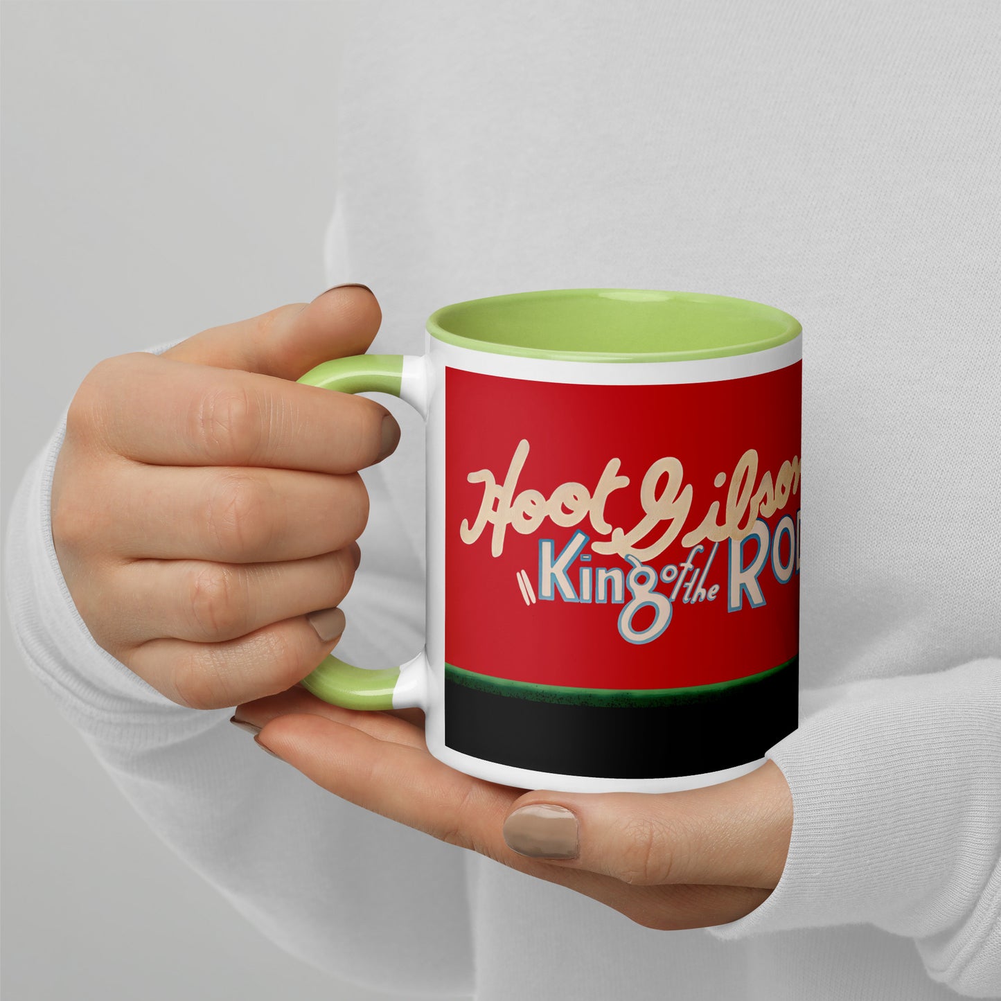 King of the Rodeo Porcelain Mug – Vintage Western Cowboy Coffee Cup