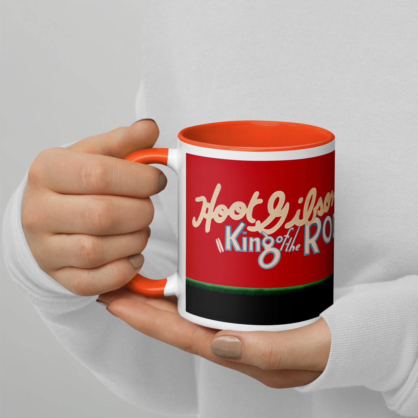 King of the Rodeo Porcelain Mug – Vintage Western Cowboy Coffee Cup