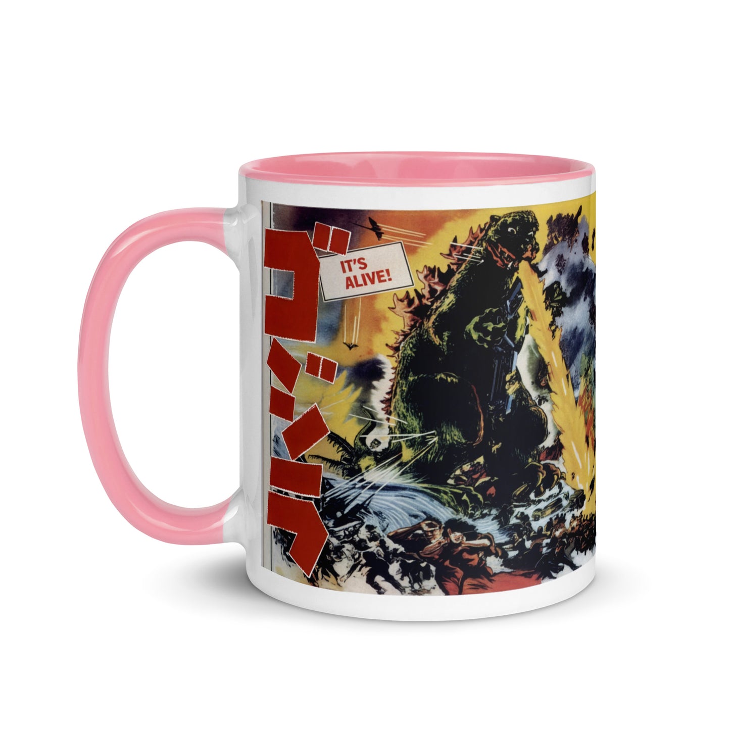Godzilla Ceramic Mug – King of the Monsters Vintage Movie Art Coffee Cup 11oz