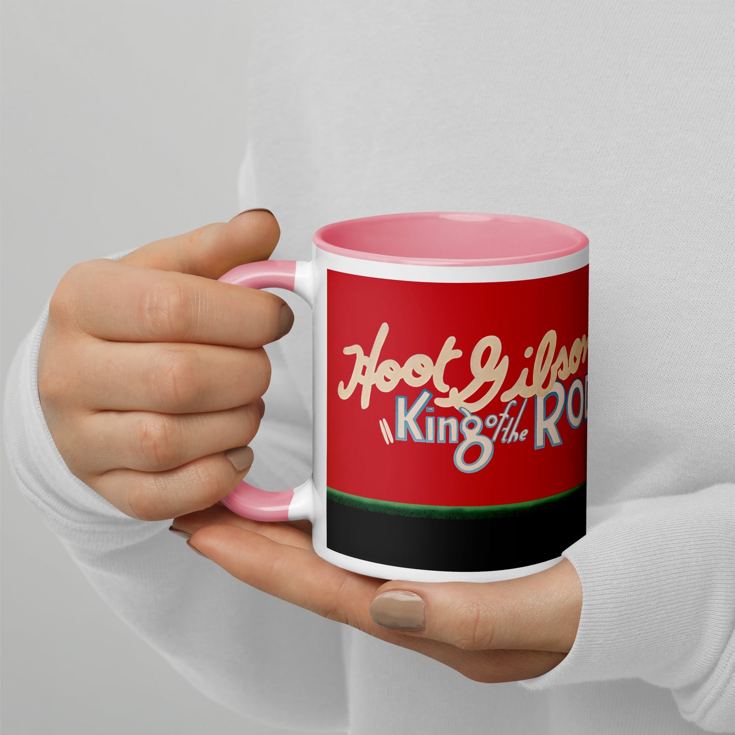 King of the Rodeo Porcelain Mug – Vintage Western Cowboy Coffee Cup