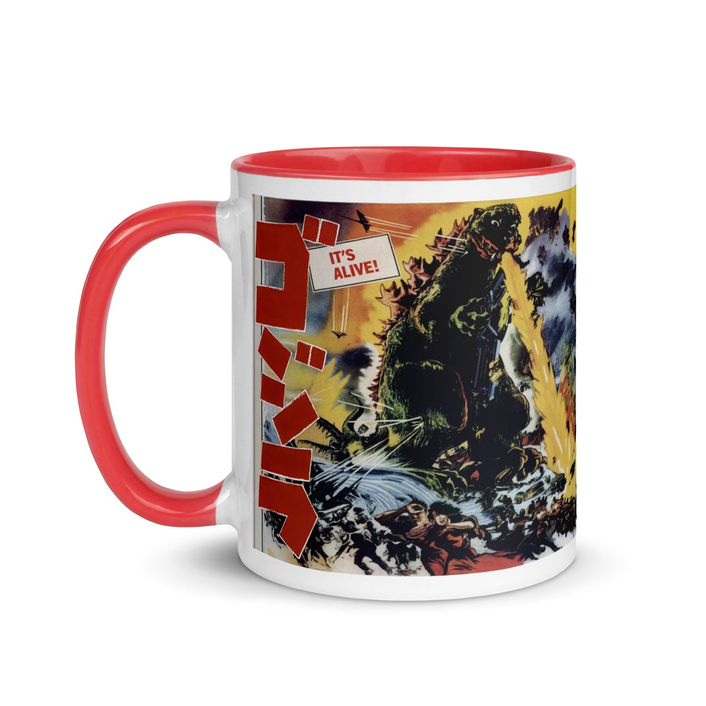 Godzilla Ceramic Mug – King of the Monsters Vintage Movie Art Coffee Cup 11oz