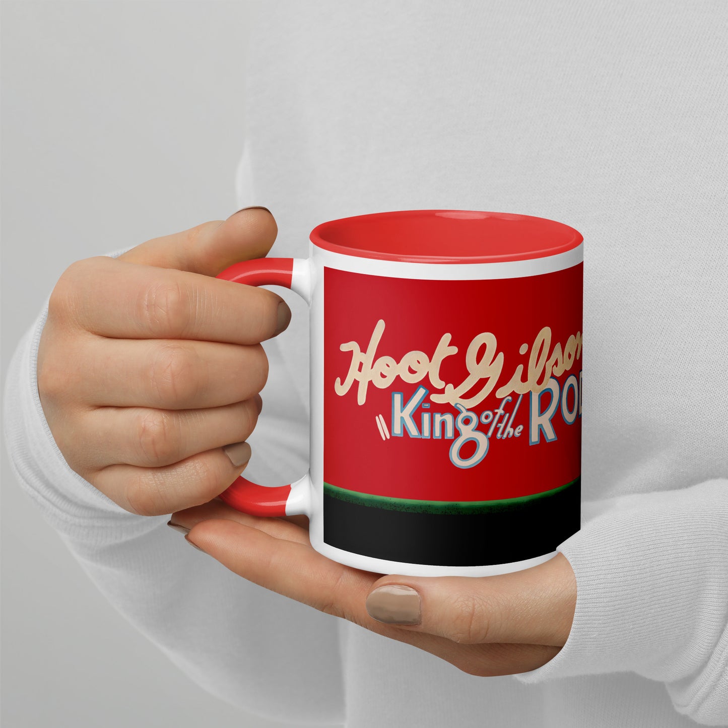 King of the Rodeo Porcelain Mug – Vintage Western Cowboy Coffee Cup