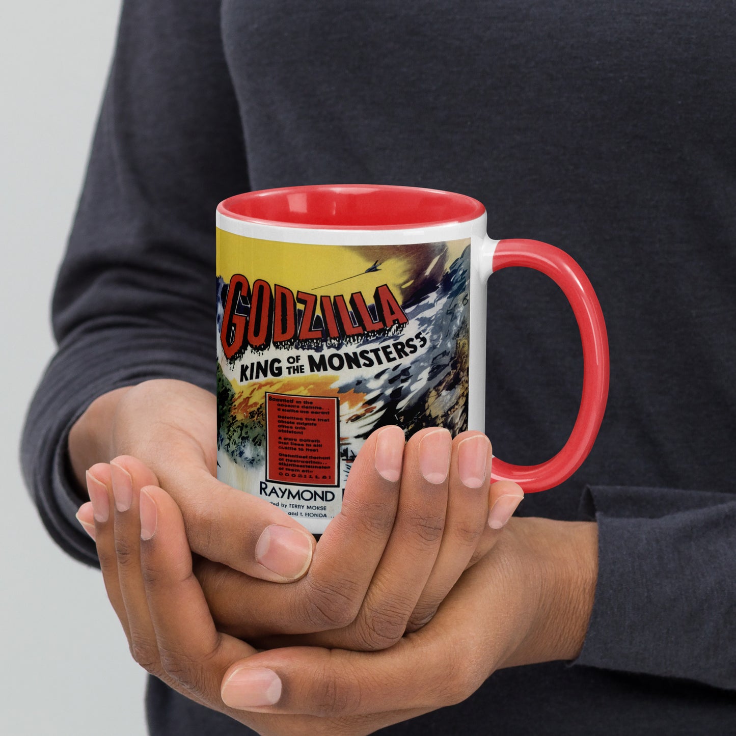 Godzilla Ceramic Mug – King of the Monsters Vintage Movie Art Coffee Cup 11oz