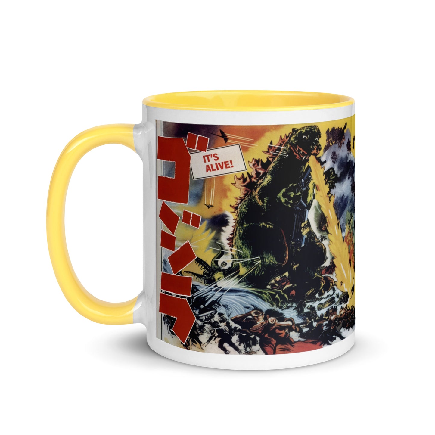 Godzilla Ceramic Mug – King of the Monsters Vintage Movie Art Coffee Cup 11oz