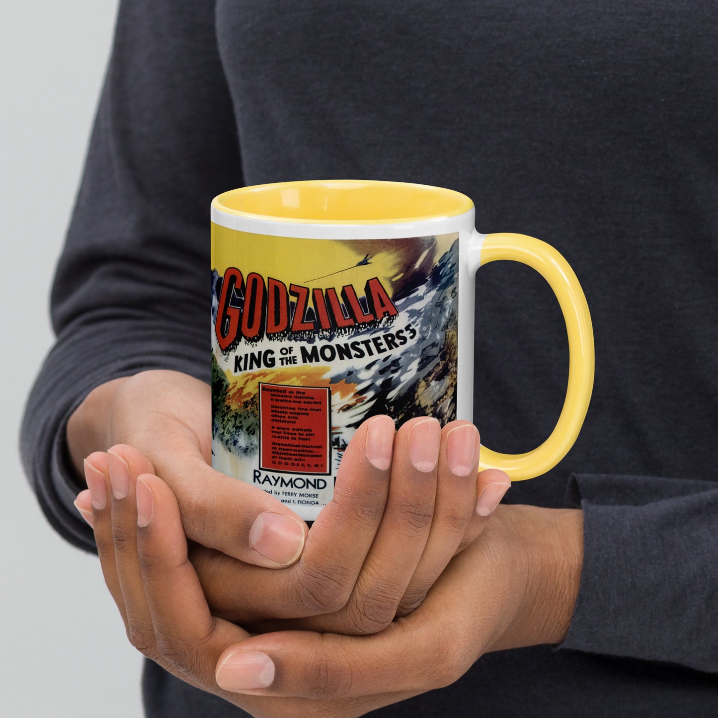 Godzilla Ceramic Mug – King of the Monsters Vintage Movie Art Coffee Cup 11oz