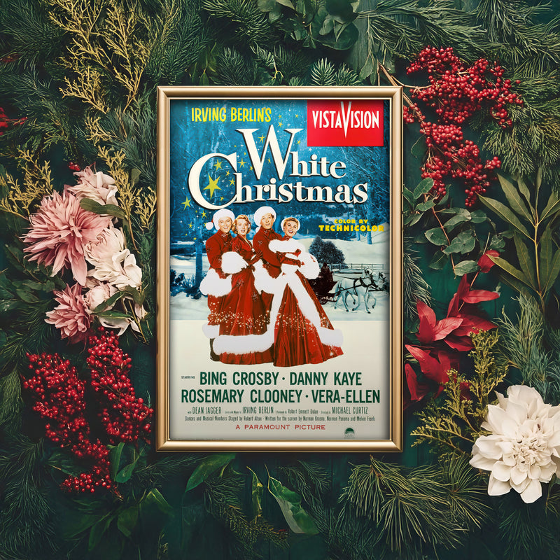 White Christmas (1954) Vintage Movie Poster – Classic Holiday Film Art